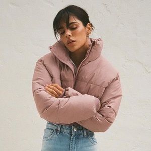 Zara Crop Puffer Jacket XS